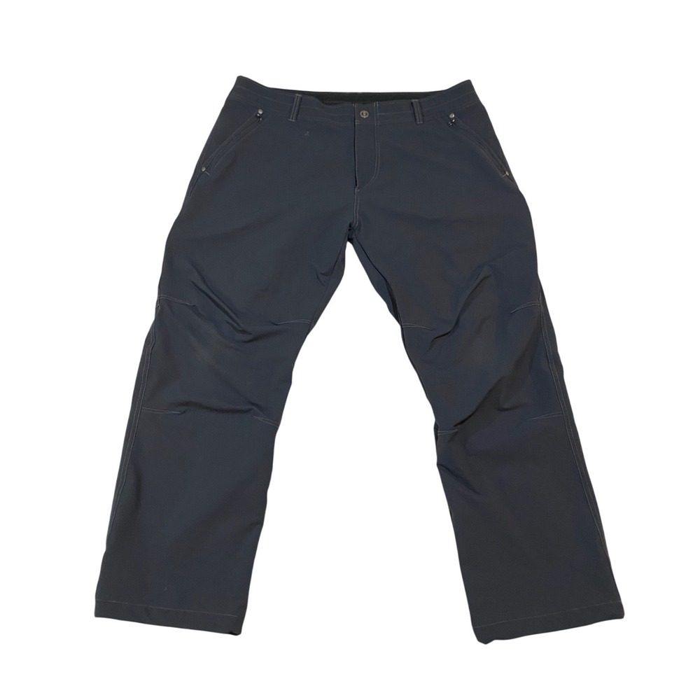 Kuhl Destroyr Mens 40x30 Gray Technical Softshell Hiking Pants 4-Way Stretch